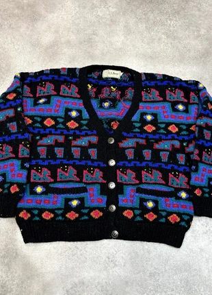 Pendleton Cardigan Womens Large 80's Pure Wool Button Up Nordic Jumper, Multi, brand: Pendleton, condition: Very good, size: L / UK 16-18, £45.00, £47.95 includes Buyer Protection Pro