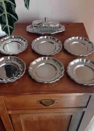 Set sotto bicchieri e formaggiera vintage, marca: Top Vintage, estado: Muy bueno, 14,00 €, 15,40 € Protección al comprador incluida