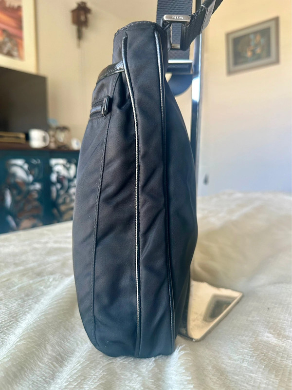 Authentic Prada Black Nylon Sling Bag 4