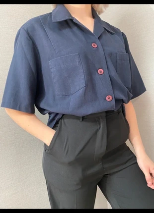 Chemise à manches courtes vintage taille 42/44., marca: Vintage Dressing, estado: Muito bom, tamanho: XL / 42 / 14, €10.00, €11.20 inclui Proteção do Comprador Pro