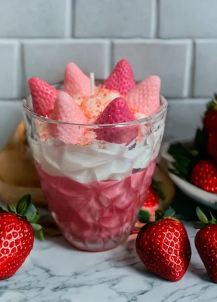 Handmade Strawberry Soya Candle, brand: Soya, condition: Very good, £10.00, £11.20 includes Buyer Protection