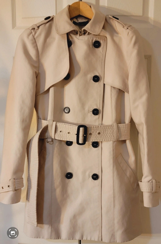 Zara Belted Short Trench Coat - Size M 1