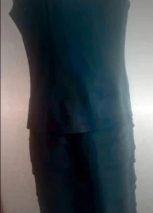 Tubino lungo elegante con balze L, marca: Boutique Italiana, estado: Novo sem etiquetas, tamanho: L / 40 / 12, €12.00, €13.30 inclui Proteção do Comprador