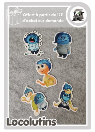 🚂 Stickers ▪ Vice Versa Tristesse & Joie, état: Très bon état, 1,00 €, 1,75 € Protection acheteurs (Pro) incluse