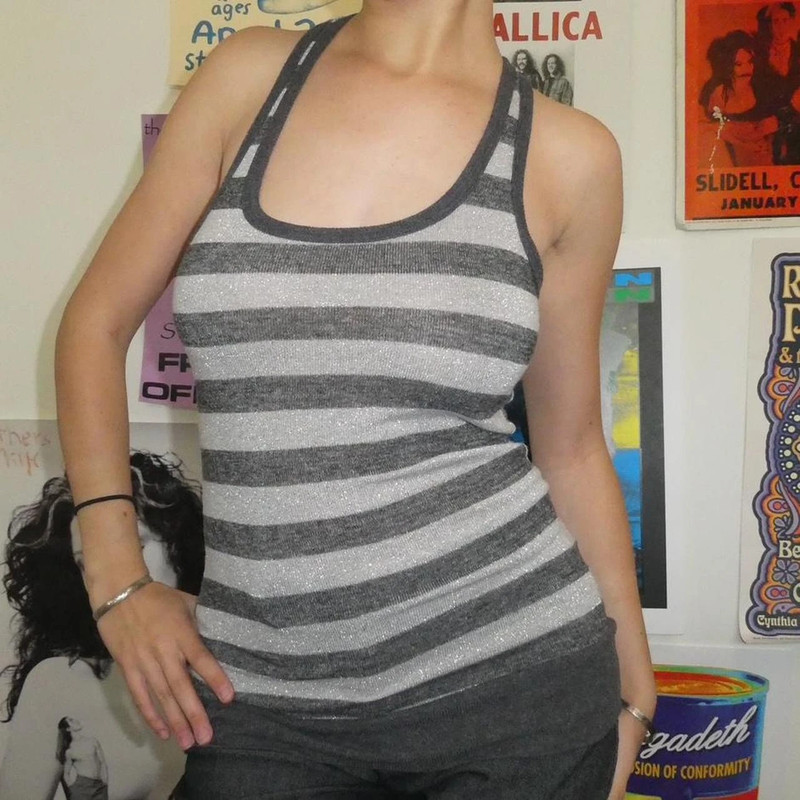 Forever 21 stripe tank 1