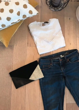 Pochette en velours noire et dorée neuve, marca: Boutique Parisienne, estado: Nuevo sin etiquetas, 7,00 €, 8,05 € Protección al comprador incluida