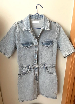 Peto vaquero corto de Mango – Talla S, marca: Mango, estado: Muy bueno, tamaño: S / 36 / 8, 25,00 €, 26,95 € Protección al comprador incluida