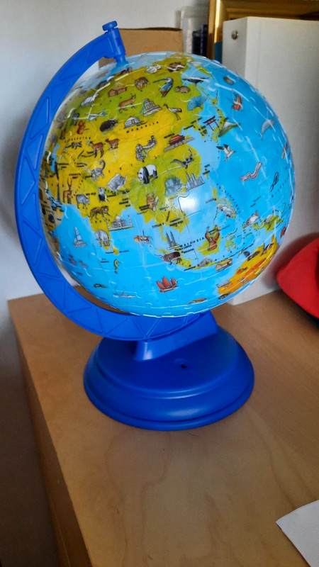 Puzzle 3d bola del mundo on sale
