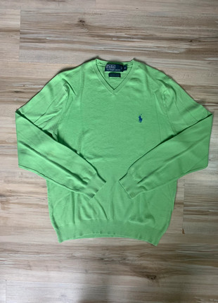 Pull Ralph Lauren col V vert - Taille M, brand: Ralph Lauren, condition: Very good, size: M, 25.00 €, 26.95 € includes Buyer Protection