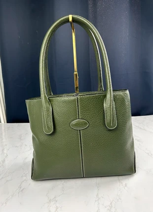 Sac à main et à épaule Tod’s en cuir vert pour femme, brand: Tod's, condition: Very good, €160.00, €168.70 includes Buyer Protection Pro