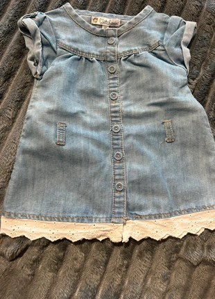 Petite robe en jean 3 mois kitchoun, marque: Kitchoun, état: Très bon état, taille: 3-6 mois / 62 cm, 2,50 €, 3,33 € Protection acheteurs incluse