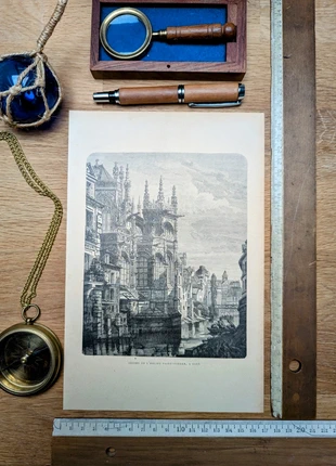 Imprimée en 1906, l'église Saint-Pierre, Caen. Original Vintage Authentique., brand: LesOubliées, condition: Very good, €14.90, €16.35 includes Buyer Protection Pro