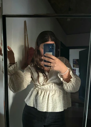 Blouse à motifs discrets - Taille 38 - Très bon état, merk: Vintage Dressing, staat: Heel goed, maat: M / 38 / 10, € 8,00, € 9,10 inclusief Kopersbescherming