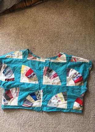 Cropped top vintage fan quilting, brand: Vintage Dressing, condition: Very good, size: M / 10, £15.00, £16.45 includes Buyer Protection