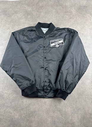 Veste teddy noire taille L homme Swingster made in USA varsity jacket nylon - JAC0667, marque: Varsity, état: Très bon état, taille: L, 13,00 €, 14,35 € Protection acheteurs (Pro) incluse