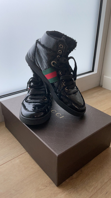 Nieuwe aankomst Iedereen verticaal Gucci Dames Zwarte High Top Sneakers 36,5 - Vinted