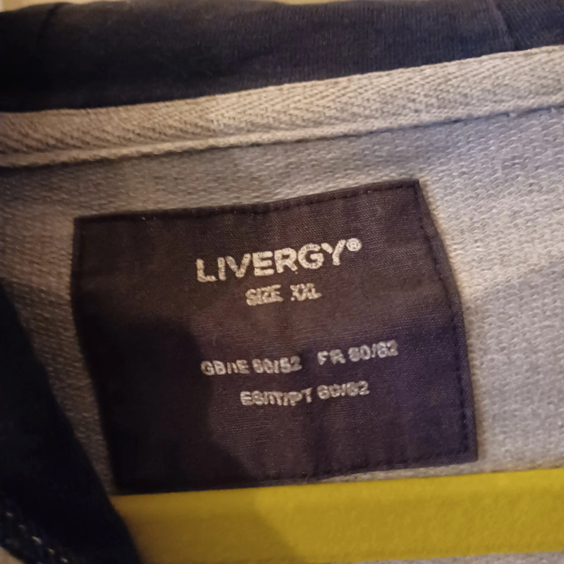 Livergy East Side vintage zip up hoodie in grey, xxl | Vinted