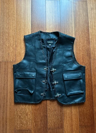 Gilet Vintage Biker in Vera Pelle, brand: Vera Pelle, condizioni: Ottime, taglia: S, €100.00, €105.70 include la Protezione acquisti