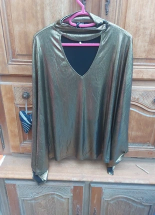 Top chauve-souris doré – idéal pour les fêtes Neuf étiquette, marque: YOINS, état: Neuf avec étiquette, taille: L / 40 / 12, 25,75 €, 27,74 € Protection acheteurs incluse