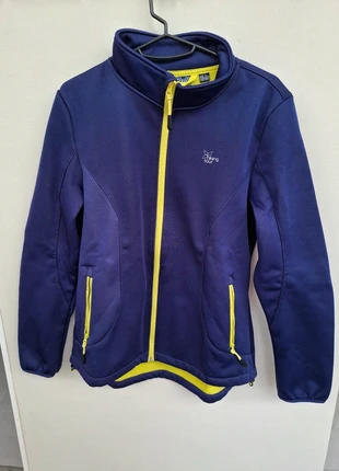 Casaco de desporto azul interior amarelo tamanho M, marca: Crivit, estado: Muito bom, €6.00, €7.00 inclui Proteção do Comprador