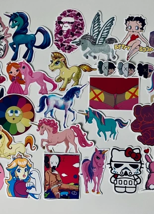 Stickers cartoon hypebeast unicorn DIY decoratie laptop gitaar fiets helm sticker set, staat: Nieuw met prijskaartje, maat: Universeel, € 7,00, € 8,05 inclusief Kopersbescherming