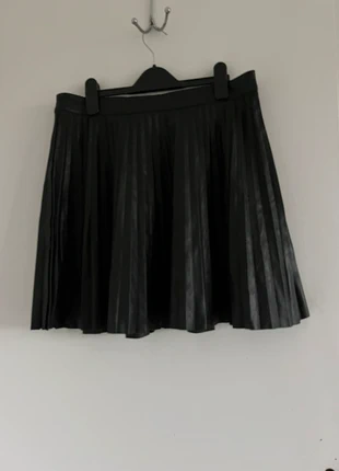 Jupe noir cuir, état: Neuf sans étiquette, taille: L / 40 / 12, 5,00 €, 5,95 € Protection acheteurs incluse