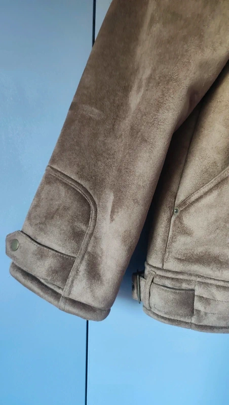 Veste aviateur homme marron Enrico MORI doublure fourrure - photo numéro 2