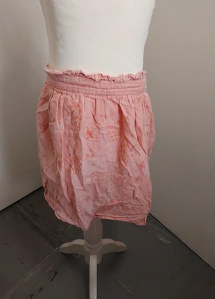 Jupe légère rose pâle Gemo – motifs étoiles – 8 ans, marca: Gémo, estado: Muito bom, tamanho: 8 anos / 128 cm, €3.90, €4.80 inclui Proteção do Comprador