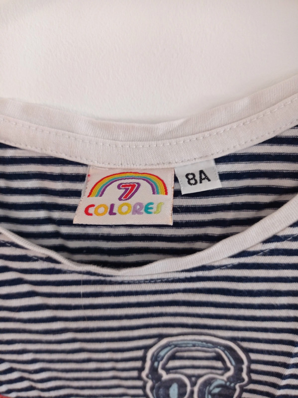 Camiseta manga corta nina rayas blancas y negras 8 anos Vinted