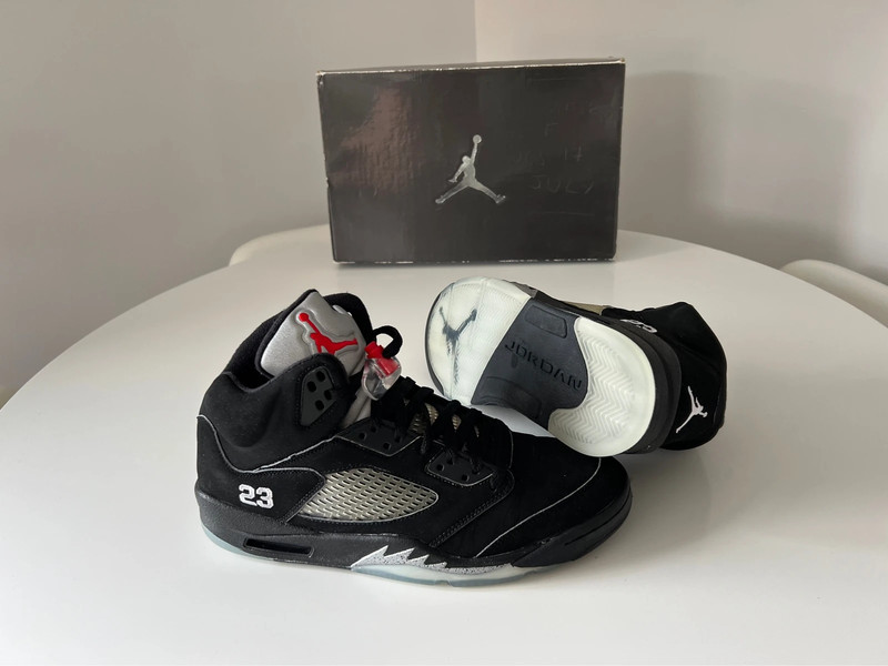Nike Air Jordan 5 Retro Metallic Black UK 10 Vinted