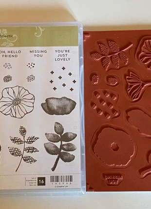 Set de tampon clear "Oh So Eclectic" Stampin' Up!, marque: Stampin' Up!, état: Neuf sans étiquette, 14,00 €, 15,40 € Protection acheteurs incluse