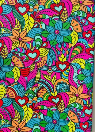 Tissu coton fleuri multicolore ~ 100cm x 100cm, marque: Okeo-tex, état: Neuf sans étiquette, 8,99 €, 10,14 € Protection acheteurs (Pro) incluse