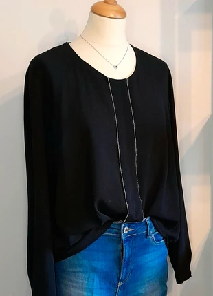 Zwarte Blouse In Shape, marque: in shape, état: Très bon état, taille: XL / 42 / 14, 4,00 €, 4,90 € Protection acheteurs incluse
