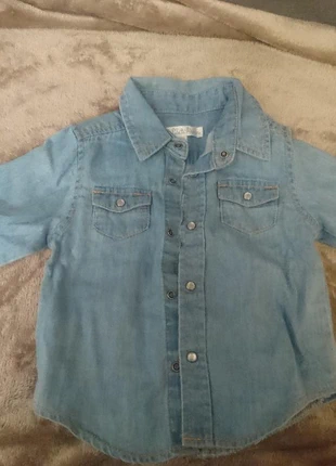 Chemise en jean, marke: Kitchoun, zustand: Sehr gut, größe: 3-6 Monate / 62, 2,00 €, 2,80 € inklusive Vinted-Käuferschutz