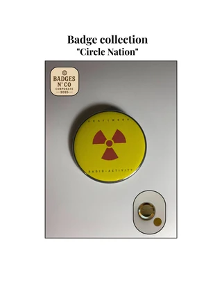 Kraftwerk - Badge édition "Circle Nation" 56 mm, zustand: Sehr gut, 5,00 €, 5,95 € inklusive Vinted-Käuferschutz