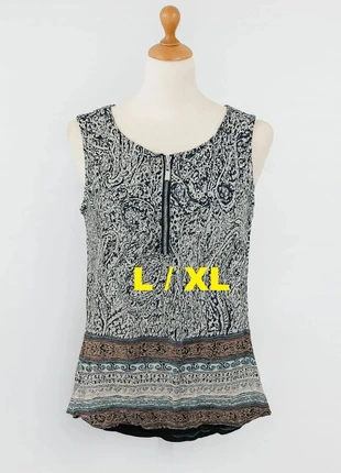 Débardeur crème blanc beige bleu marine Noémie & Co Taille L / XL, marque: Noemié & Co., état: Bon état, taille: L / 40 / 12, 1,00 €, 1,75 € Protection acheteurs incluse