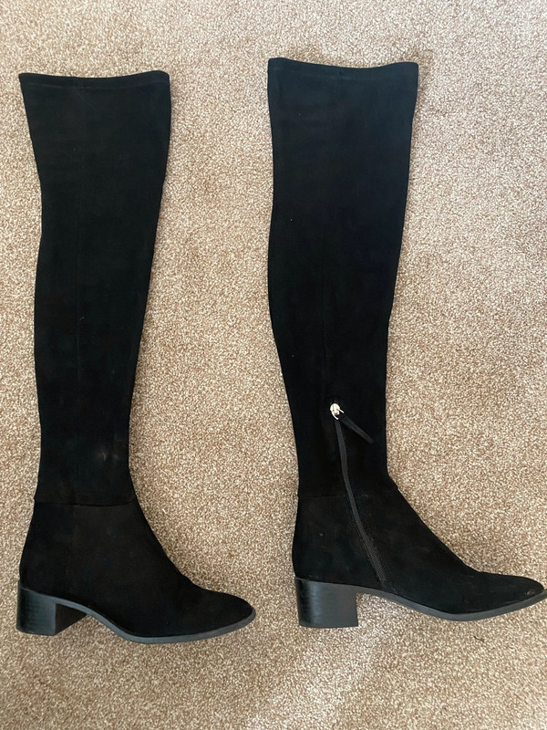 Zara black hot sale suede boots