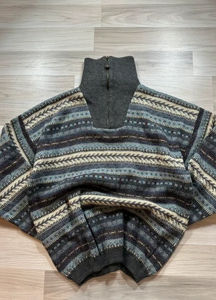 Pull Zip cosy vintage motifs nordiques 90s - L, brand: Vintage Dressing, condition: Very good, size: L, €39.80, €42.49 includes Buyer Protection