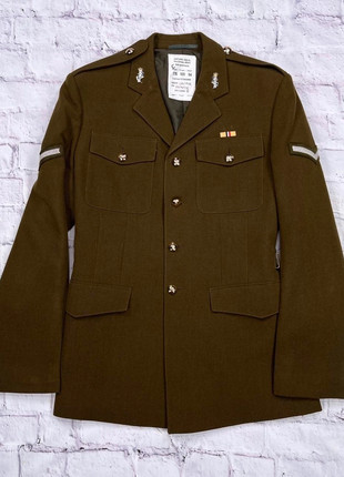 Vintage Dark Khaki Green Support Arms Military Army Surplus No.2 Dress Uniform Tunic Blazer, brand: other, condition: Very good, size: S, £32.00, £34.30 includes Buyer Protection Pro