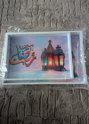 Lot de deux plateaux Ramadan Mubarak / eïd Mubarak, brand: sans marque, condition: New with tags, €20.00, €21.70 includes Buyer Protection