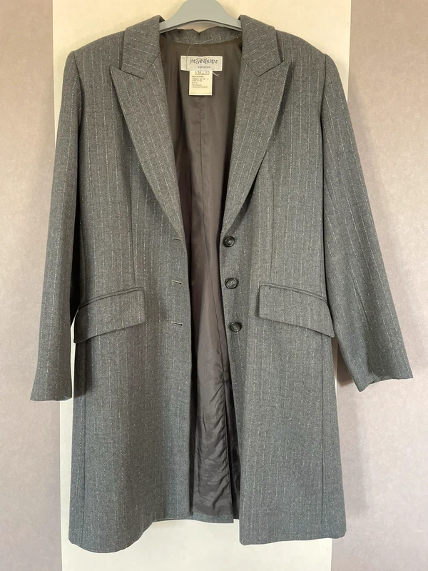 Veste longue blazer YSL