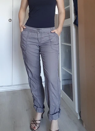 Pantalon léger kaki clair, marque: Promod, état: Très bon état, taille: M / 38 / 10, 9,00 €, 10,15 € Protection acheteurs incluse