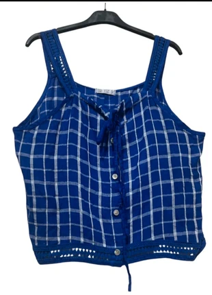 Top en lin sans manche taille unique jusqu'au 36 42, staat: Heel goed, maat: XL / 42 / 14, € 25,00, € 26,95 inclusief Kopersbescherming Pro