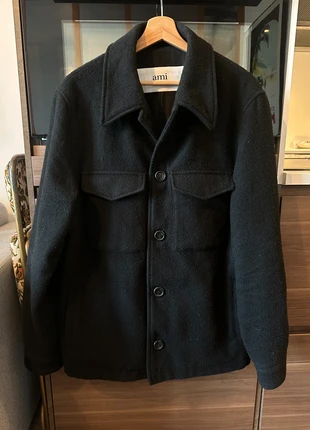 Veste surchemise blouson manteau 100% laine AMI Paris noir noire taille M, marke: Ami Paris, zustand: Neu, größe: M, 400,00 €, 420,70 € inklusive Vinted-Käuferschutz