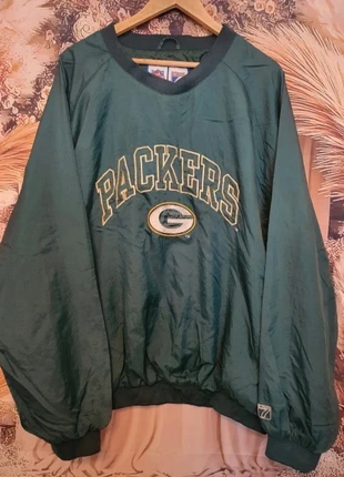 Vintage 90s Green Bay Packers NFL Logo 7 Pullover Jacket XL Made in Korea, brand: Logo 7, condition: Satisfactory, size: XL, £14.95, £16.40 includes Buyer Protection