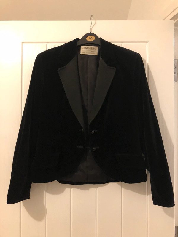 Vintage Jaegar Black Velvet Jacket / Blazer | Vinted