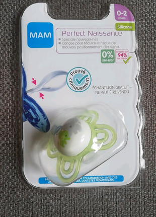 Sucette Naissance Perfect Silicone 0-2 mois Mam