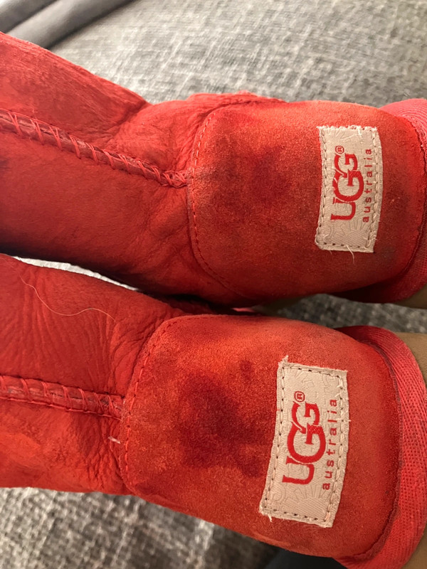 Red ugg sales boots womens