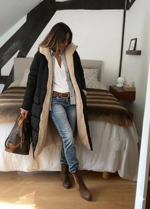 Manteau Hiver Réversible Long Fausse Fourrure Chaude | Doudoune Polaire Épaisse - 878, brand: tyhuji, condition: Very good, size: S / 36 / 8, €49.99, €53.19 includes Buyer Protection Pro