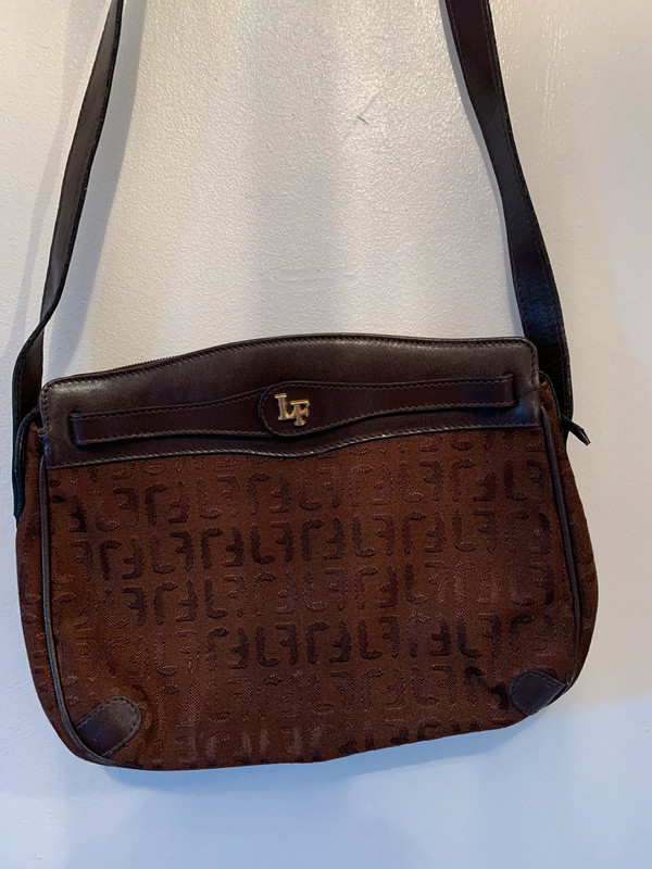 Louis Feraud Vintage handbag brand new with brown logo stamp pattern -  Vinted